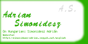 adrian simonidesz business card